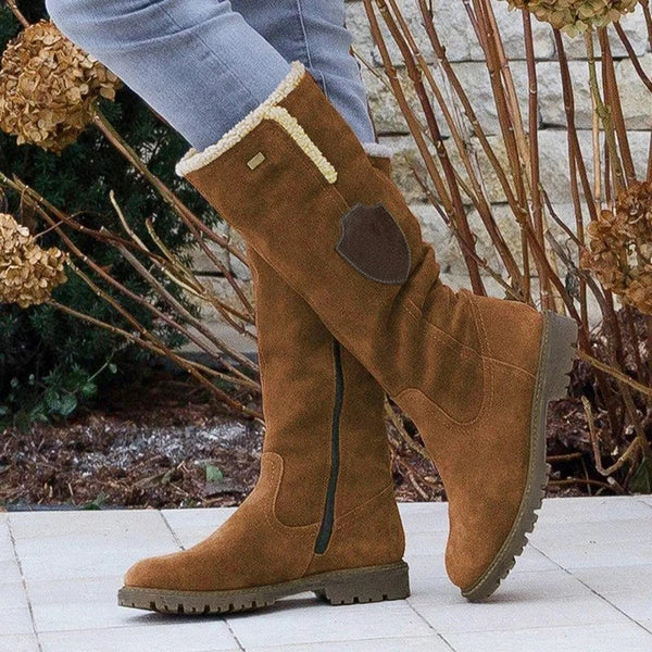Street-Wave Women Suede Leather Boots Vintage Style For Timeless Comfort And Retro Charm