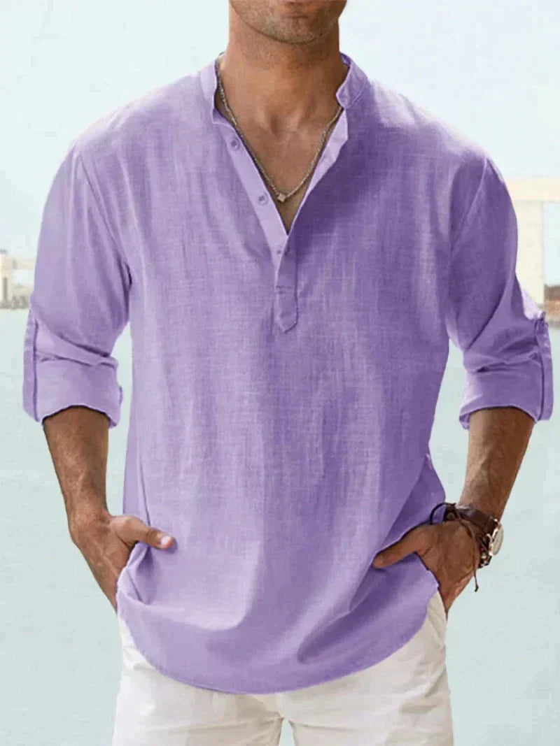 Mavrick Linen Shirt Old Money Style for Men by Street-wave Classic Comfort and Modern Elegance