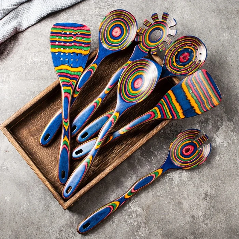 Ethno Pakka Wood Utensil Set - Street-Wave