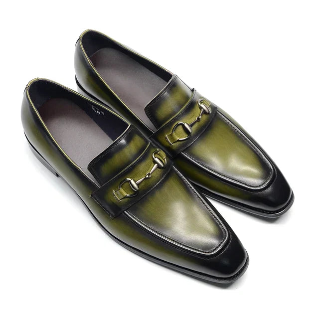 Eleganza Mens Leather Horsebit Loafers For Weddings Classic Formal Shoe Luxury Comfort For Grooms