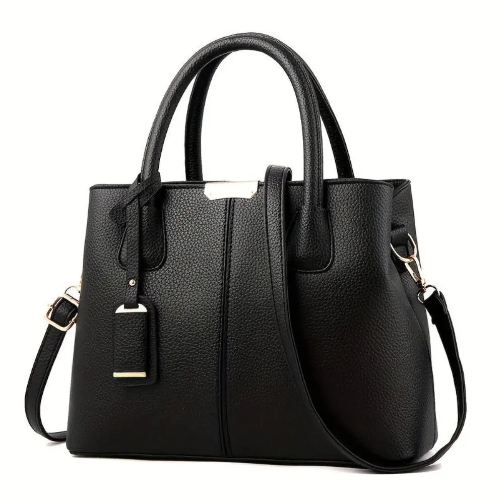 Street-Wave Martha Structured Vegan Leather Handbag For Work