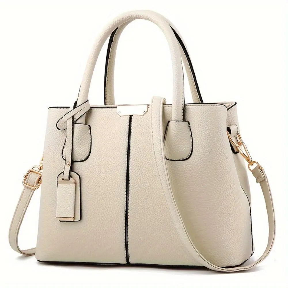 Street-Wave Martha Structured Vegan Leather Handbag For Work