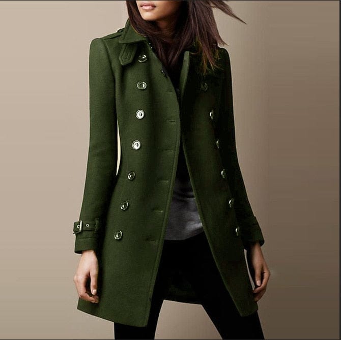 Street-Wave Double Breasted Winter Coat For Women With Luxurious Insulated Warmth And Style