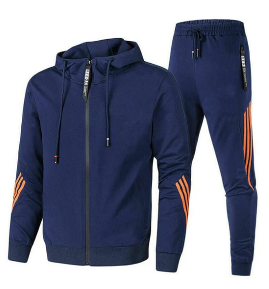 Mens Tracksuit Set Street-Wave Athleisure Hoodie Jogger
