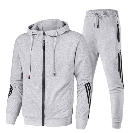 Mens Tracksuit Set Street-Wave Athleisure Hoodie Jogger
