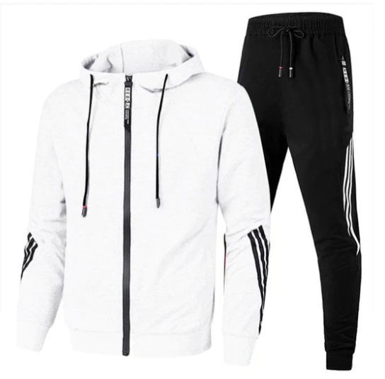 Mens Tracksuit Set Street-Wave Athleisure Hoodie Jogger