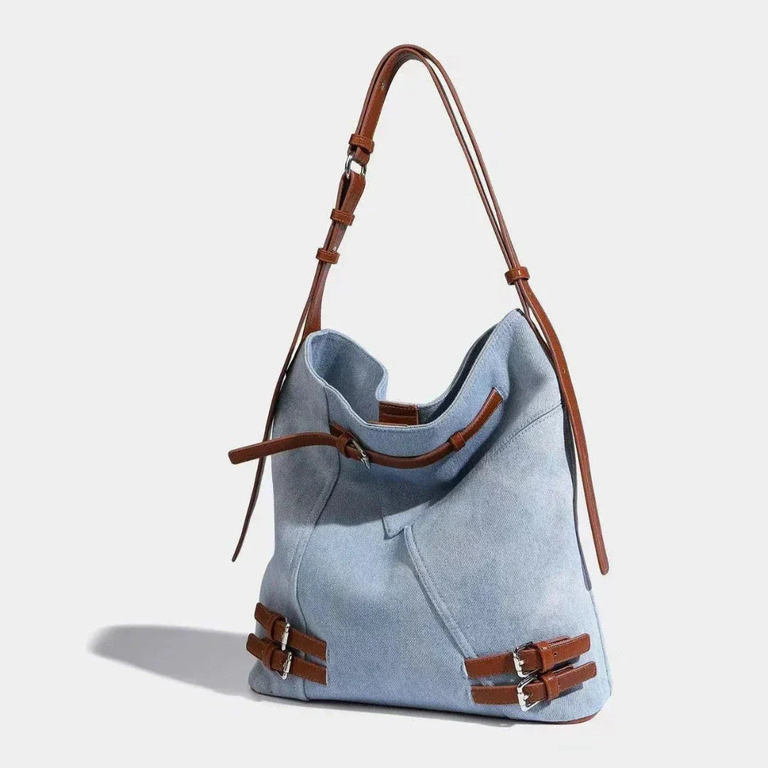Waylynn Everyday Denim Bag Carryall For Busy Shoppers