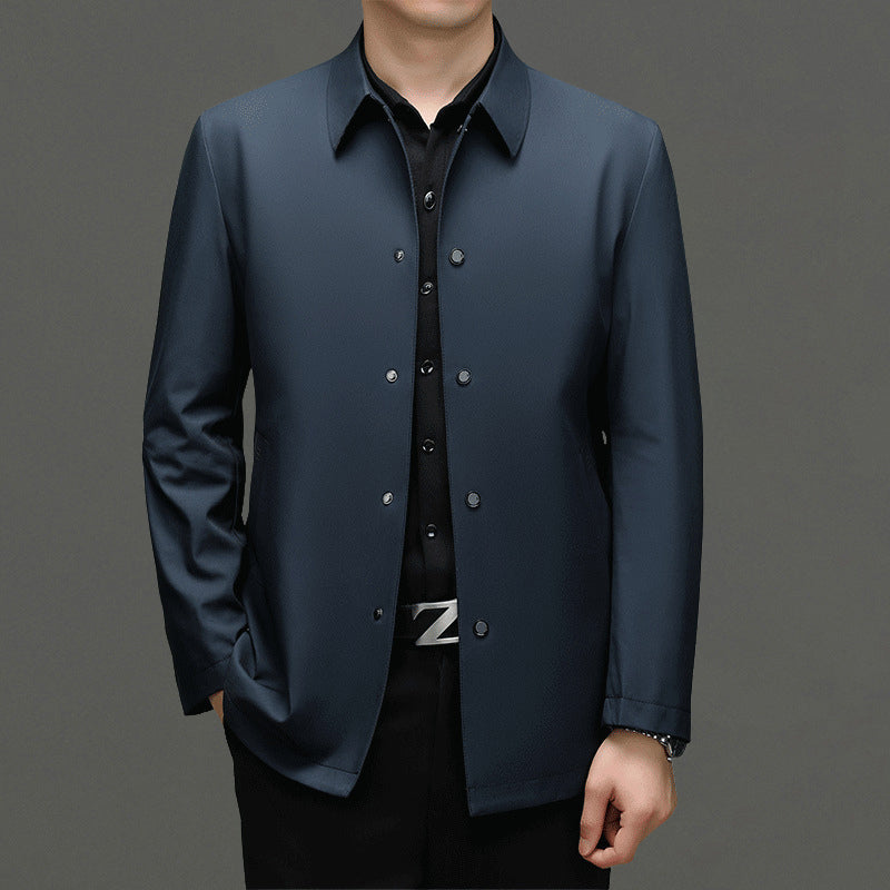 Street-Wave Executive Business Contemporary Mens Jacket Lightweight Tailored Blazer For Professional Wardrobe