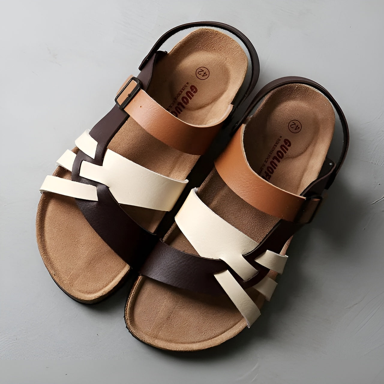 Men's Orthopedic Sandals With All Day Comfort For Everyday Wear Street-wave Durable Leather Straps