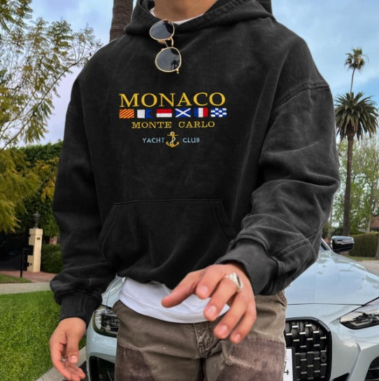 Hoodie For Men Monaco Yacht Club Streetwave Premium Quality Fabric And UltraSoft Comfort