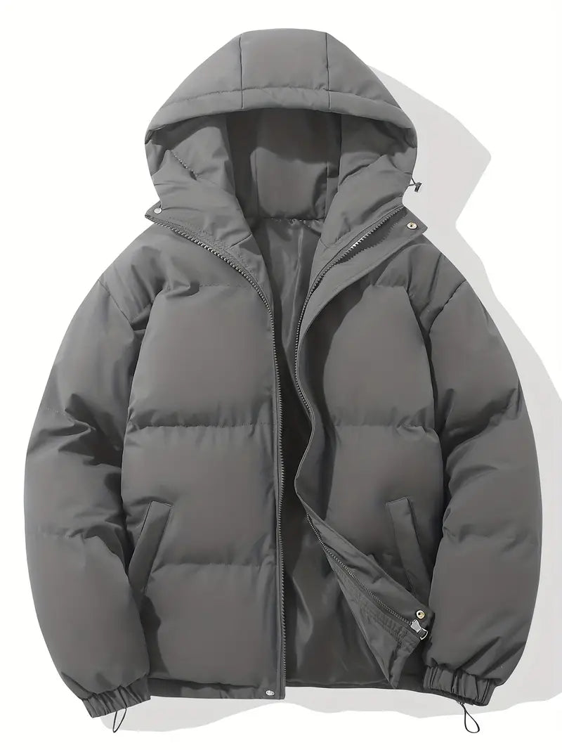 Street-Wave Hooded Down Jacket Winter Insulated Puffer Coat For Men And Women Ideal For Daily Cold Weather