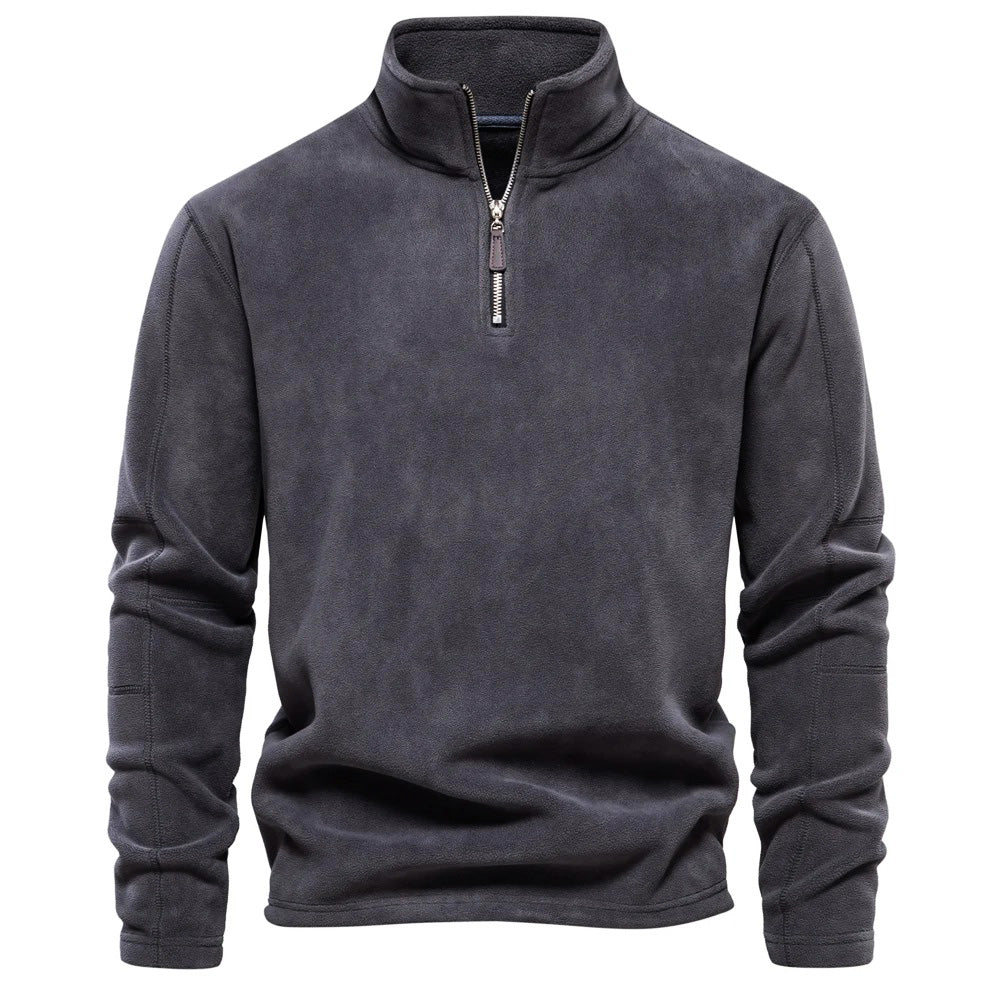 Street Wave Classic Fleece Jacket With High Collar For Outdoor Enthusiasts Warm Polyester Comfort For Men And Women