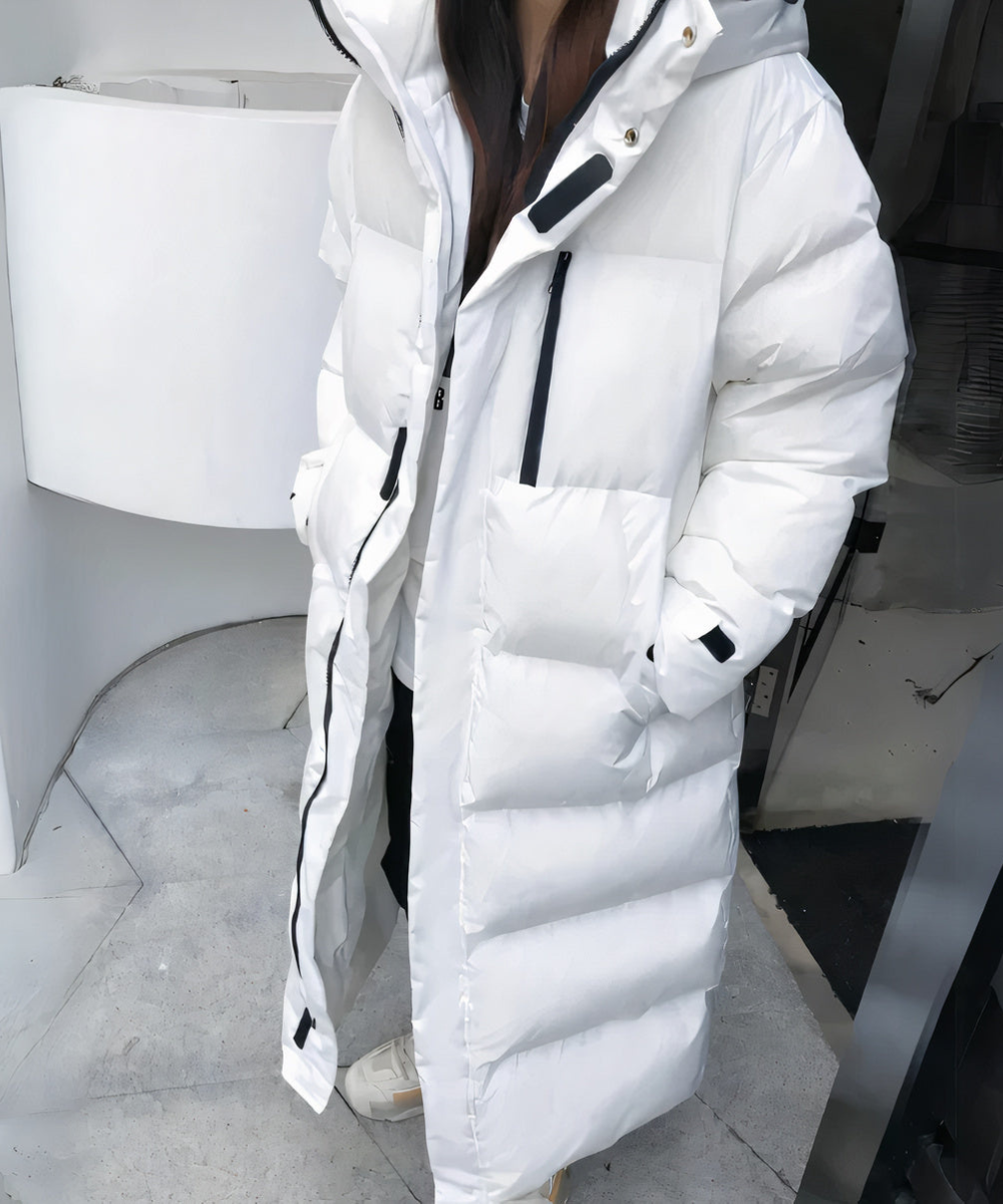 Street-Wave Women’s Lux Down Coat With Fixed Hood For Ultra Warmth, Comfort, And Winter Style