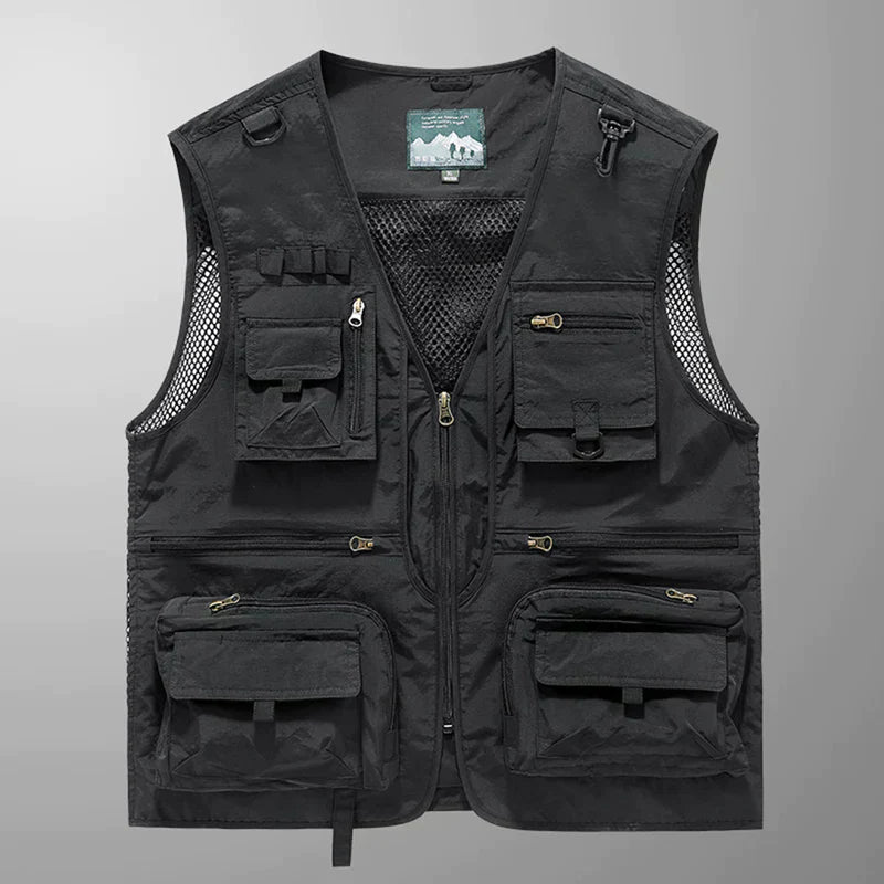 Street Wave Cargo Vest Lightweight Versatile Outdoor Utility Vest With Ample Pockets For Hikers