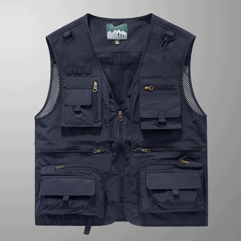 Street Wave Cargo Vest Lightweight Versatile Outdoor Utility Vest With Ample Pockets For Hikers