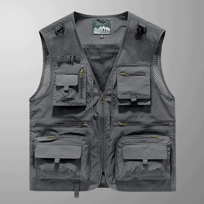Street Wave Cargo Vest Lightweight Versatile Outdoor Utility Vest With Ample Pockets For Hikers