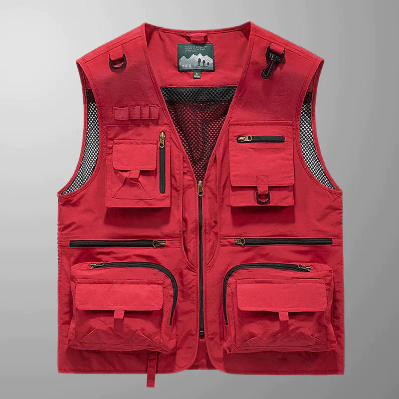 Street Wave Cargo Vest Lightweight Versatile Outdoor Utility Vest With Ample Pockets For Hikers