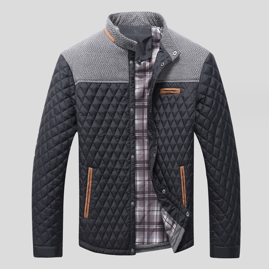 Street Wave Arthur Hamton Plaid Jacket For Men With Warm Cotton Lining And Urban Style
