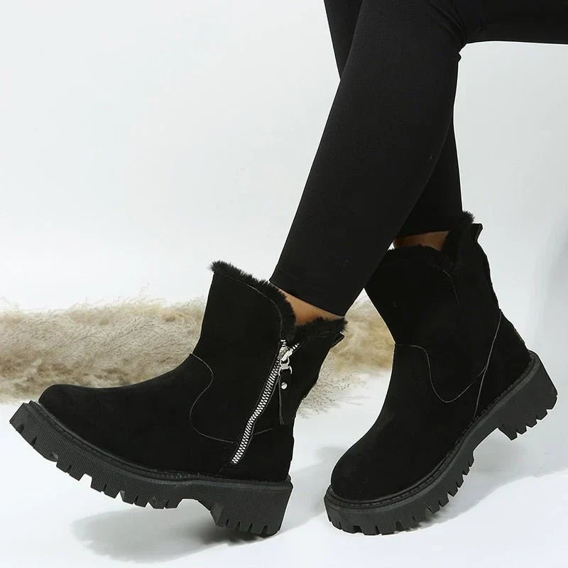 Street Wave Ultra Warm Fur Lined Winter Boots For Women Fashionable All Day Comfort