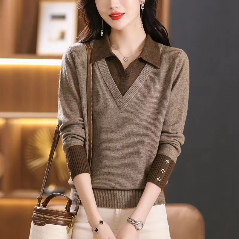 Faiz Original Womens Autumn Polo Neck Knit Set Streetwave