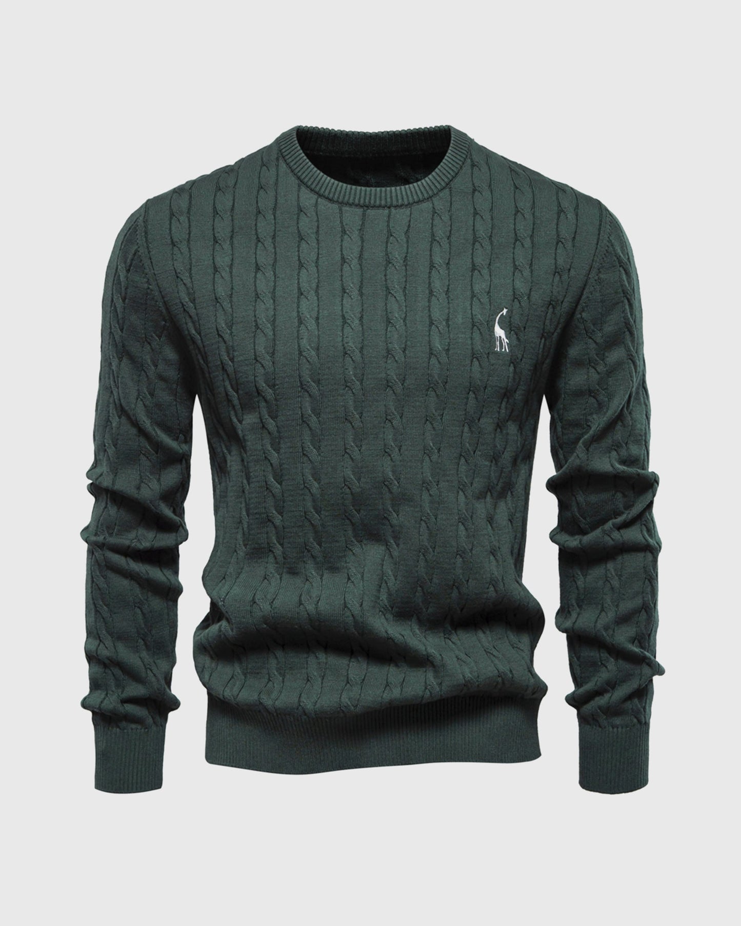 Streetwave Men's Cotton Cable Knit Sweater Timeless Comfort Classic Zopfmuster For Everyday Wear