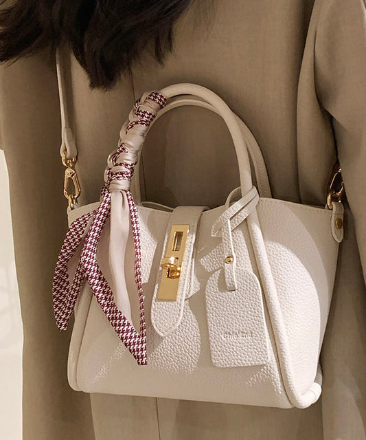 Sac bandoulière tendance en similicuir beige résistant - Street-Wave