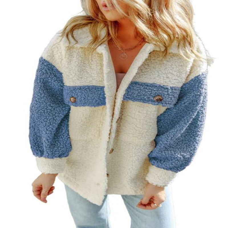 Street Wave Women's Sherpa Cardigan, Cozy Warmth, Durable Comfort, Winter Trend Wear, Orthopedic Inspired