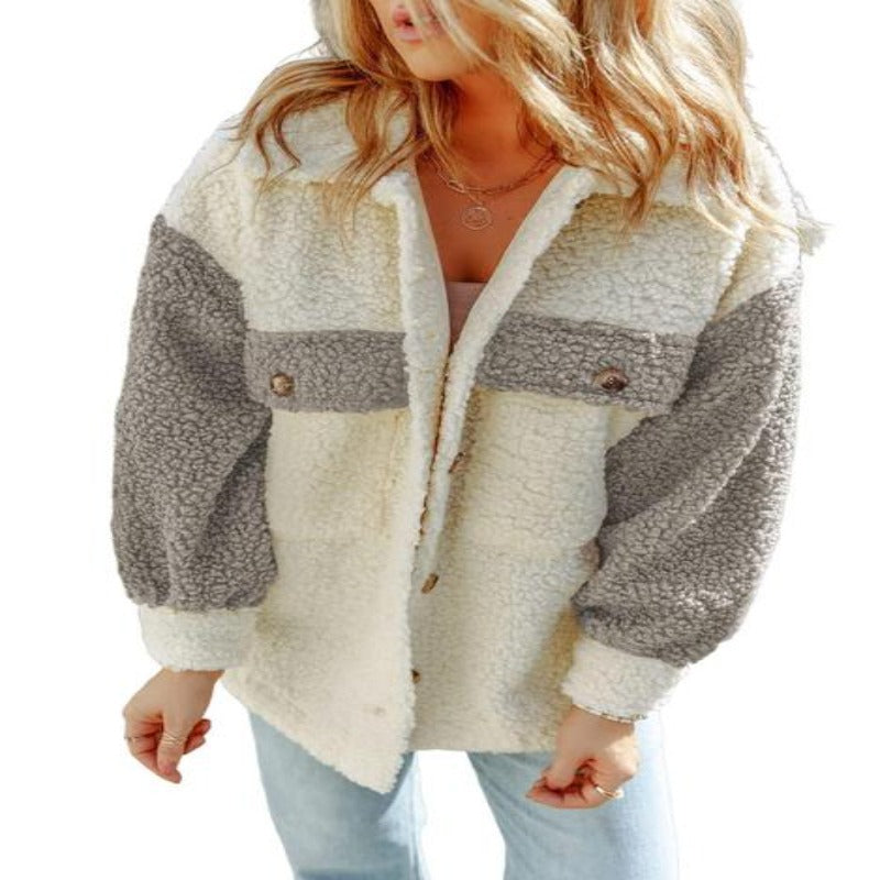 Street Wave Women's Sherpa Cardigan, Cozy Warmth, Durable Comfort, Winter Trend Wear, Orthopedic Inspired