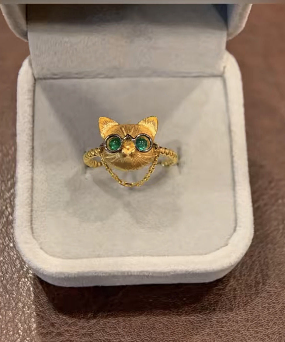 Bagues Petits Chats en Argent Sterling et Or Fin - Street-Wave