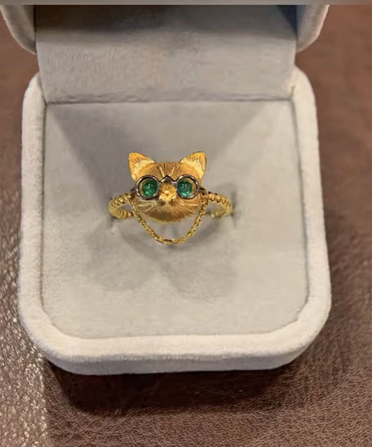 Bagues Petits Chats en Argent Sterling et Or Fin - Street-Wave