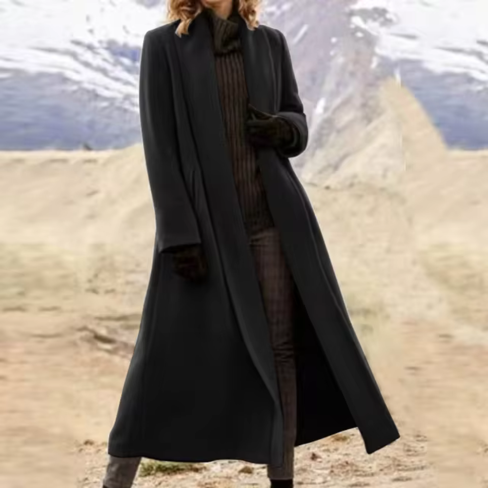 Street-wave Womens Wool Coat Long Overcoat For Women Effortless Chic Comfort Warmth