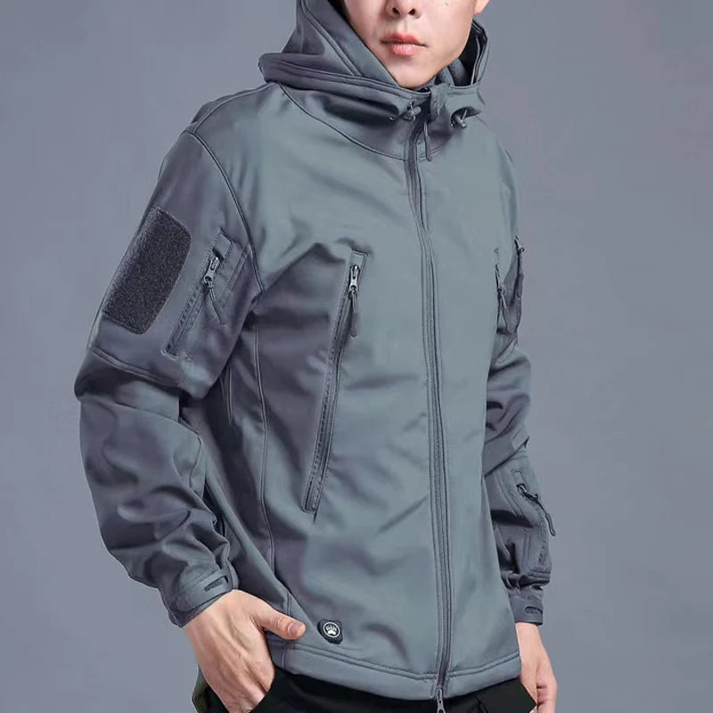 Street-Wave Men's Outdoor Jacket With Soft Fleece Lining For Adventure Seekers Warm And Flexible