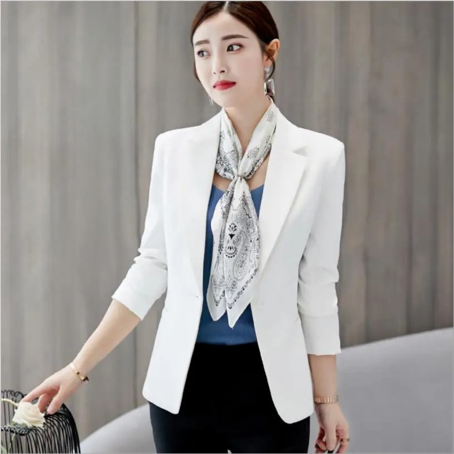 Street-wave Sophia Slim Fit Blazer With Pockets For Professional Women Office Wear