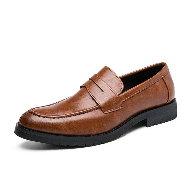 PrestigeLux RoyalStyle Mens Loafers Premium Leather Casual Shoes For Men British Luxury