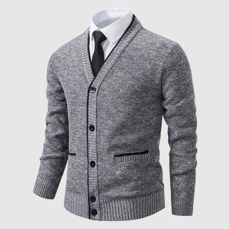 François Blanchet Elegant V-Neck Cardigan