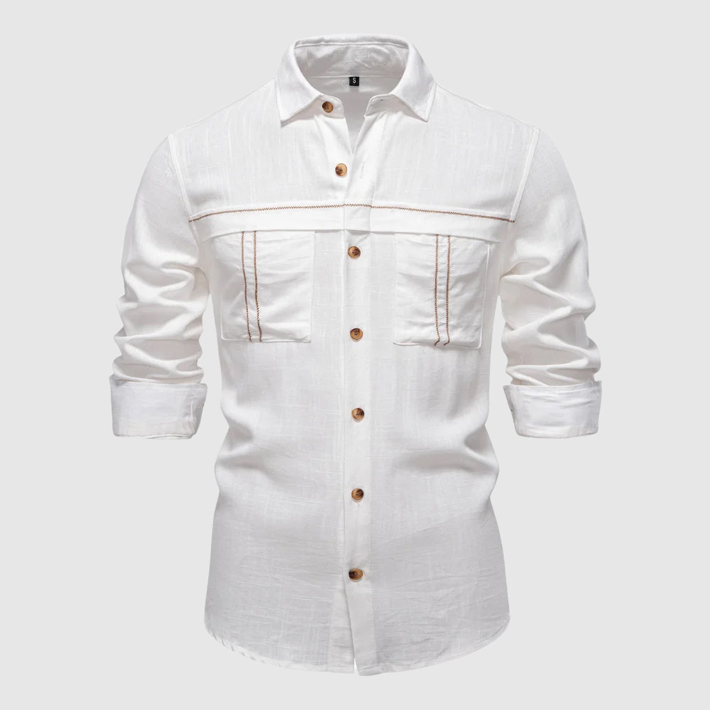 François Blanchet Horizon Linen Shirt