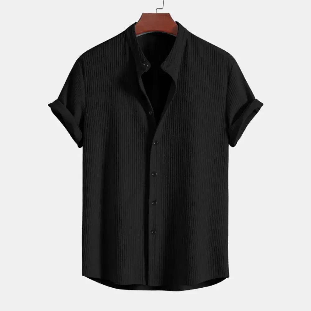 Franklin Sleek Ribbed Shirt For Men Ultra Soft Tailored Fit Ideal For Work And Social Events