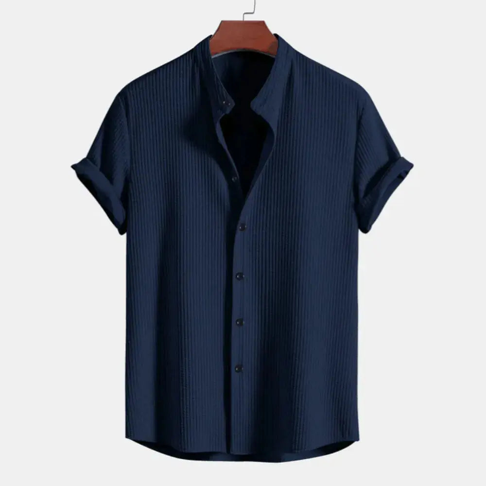 Franklin Sleek Ribbed Shirt For Men Ultra Soft Tailored Fit Ideal For Work And Social Events