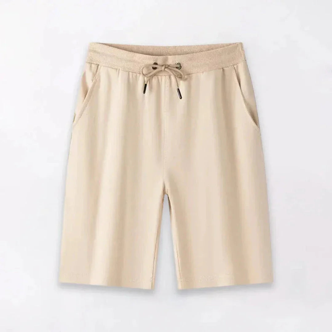 Fred Lightweight Drawstring Shorts by Street-Wave Men Breathable Cotton Casual Summer Apparel Relaxed Fit