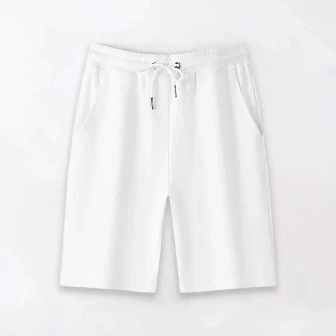 Fred Lightweight Drawstring Shorts by Street-Wave Men Breathable Cotton Casual Summer Apparel Relaxed Fit