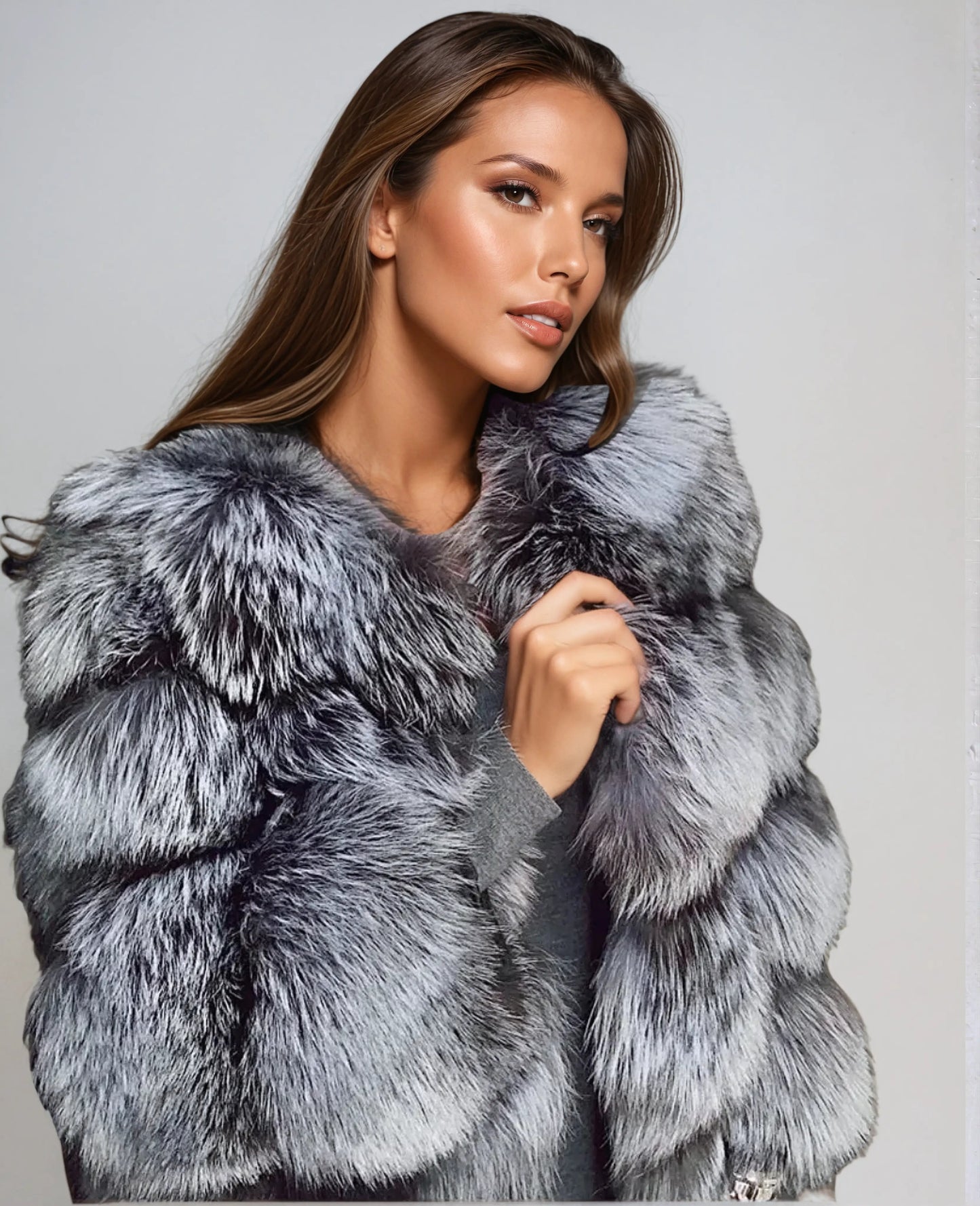 Street-Wave Faux Fur Jacket For Women Luxurious Warmth And Glamorous Streetwear Style For Every Occasion