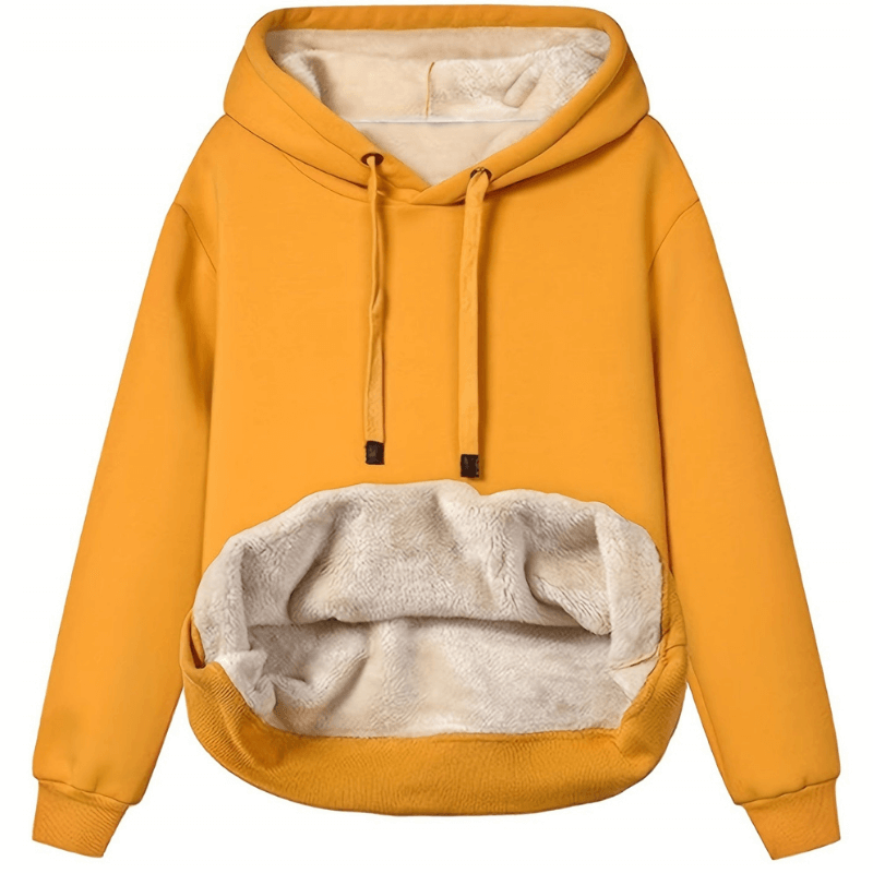 Reversible Microfiber Hoodie For Women By Street-wave 2-In-1 Design With Plush Fleece Lining