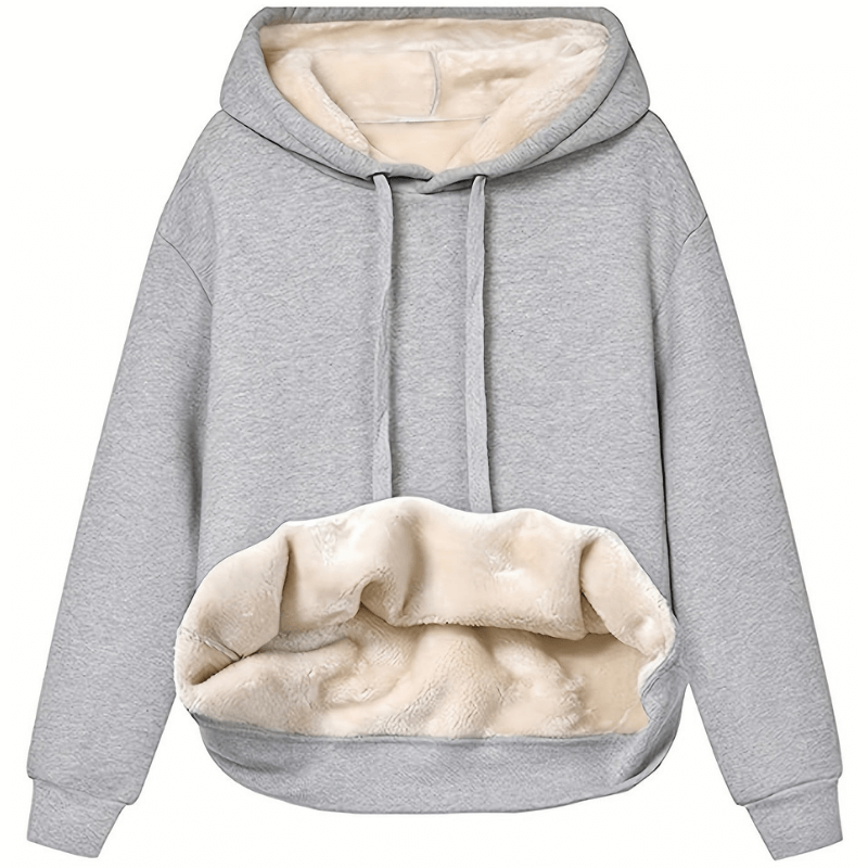Reversible Microfiber Hoodie For Women By Street-wave 2-In-1 Design With Plush Fleece Lining