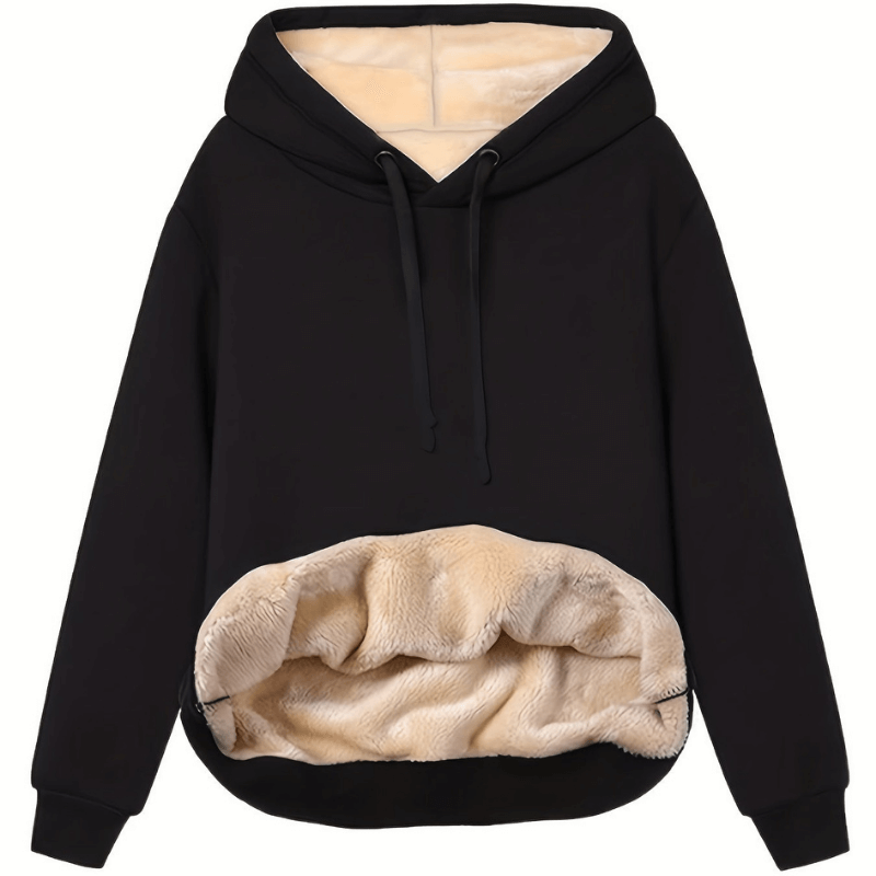 Reversible Microfiber Hoodie For Women By Street-wave 2-In-1 Design With Plush Fleece Lining