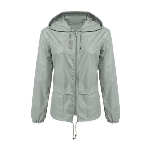 Street-Wave Women Hooded Jacket Mid Length Zip Front Warm All Season Outerwear Winter Ready