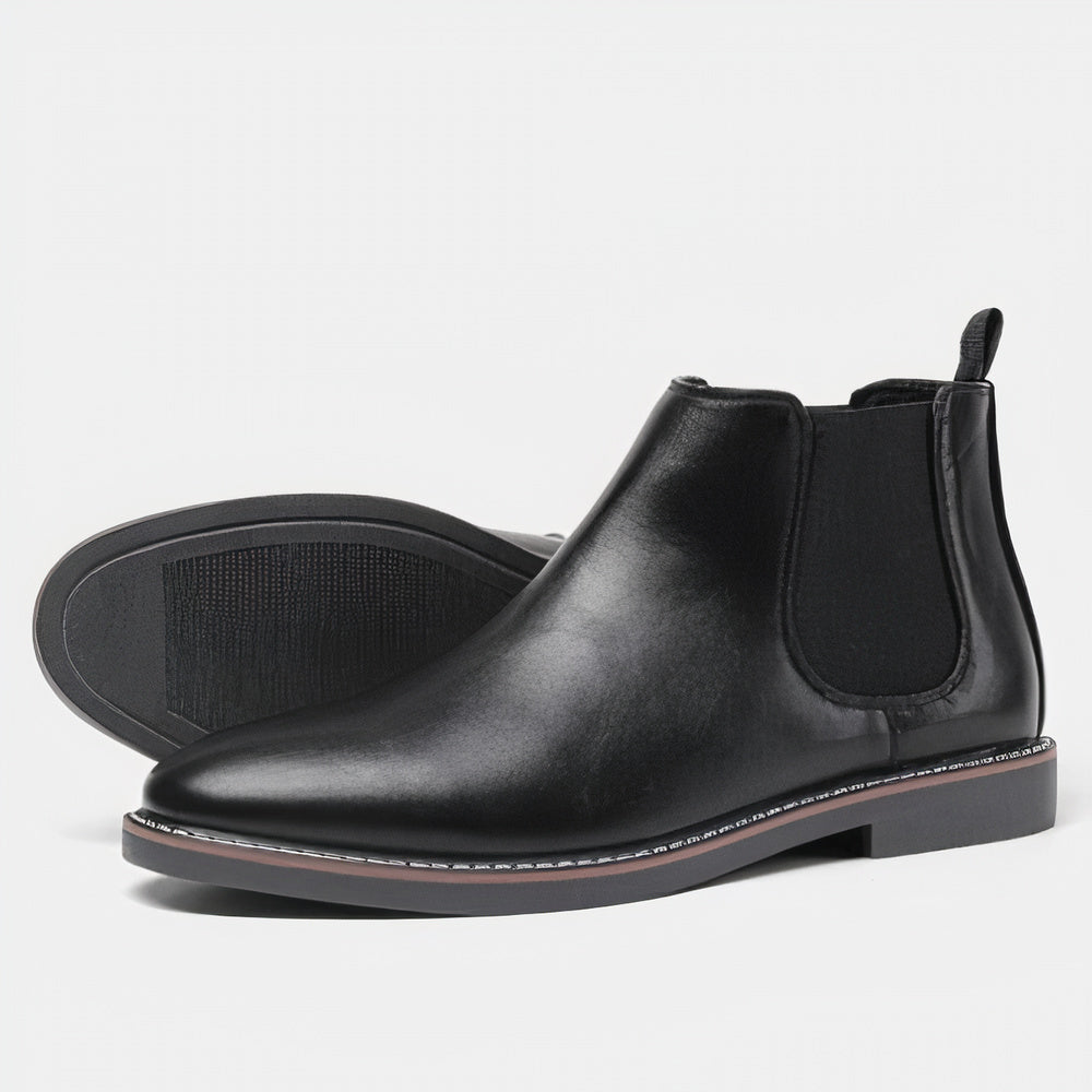 Street-wave Leather Chelsea Boots For Men Timeless Design And Comfort Premium Quality