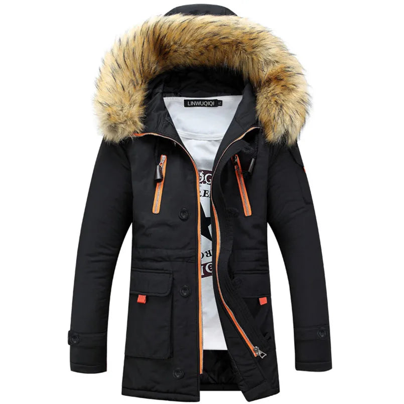 Street Wave Unisex Thick Winter Jacket With Faux Fur Hood For Daily Warmth And Style