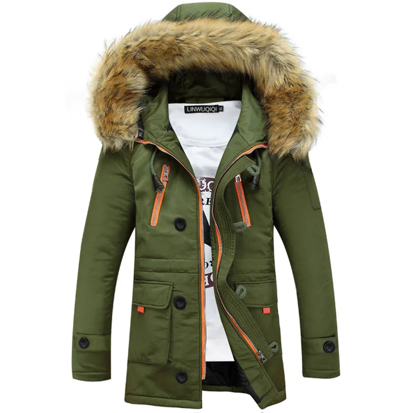 Street Wave Unisex Thick Winter Jacket With Faux Fur Hood For Daily Warmth And Style