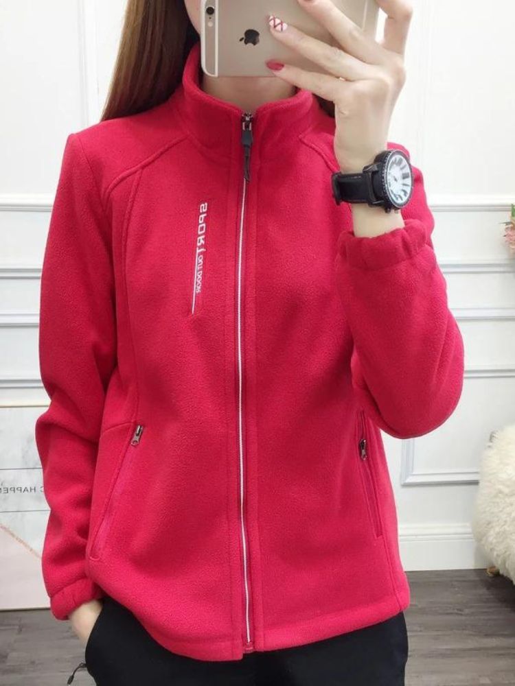 Women Fleece Jacket Gisel By Streetwave Cozy Everyday Warmth For Active Women All Day Comfort