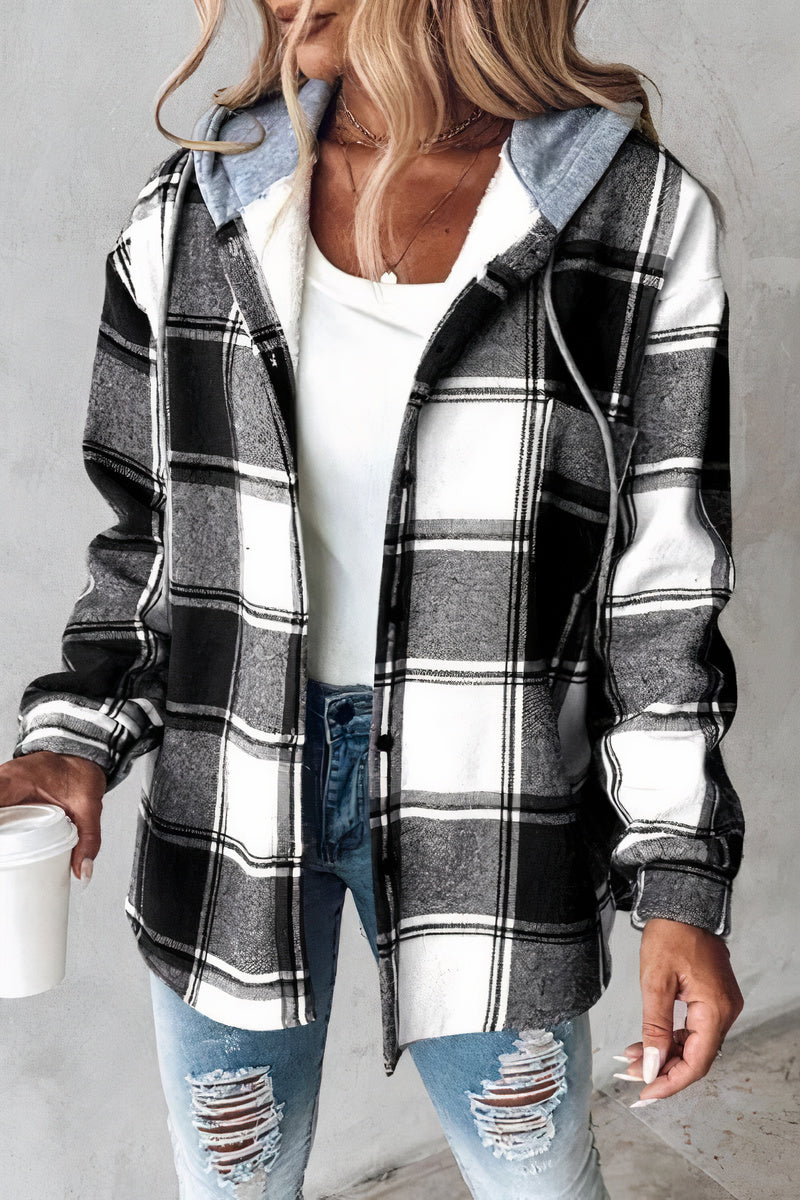 Street-Wave Women's Cozy Hoodie Jacket With Gretel Print Hooded Comfort And Kangaroo Pocket